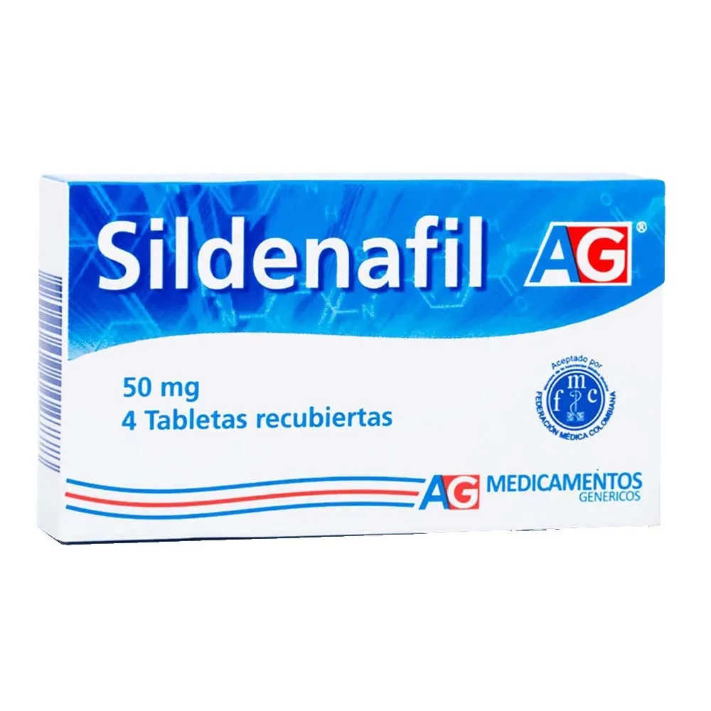 Sildenafil 50Mg Ag X 4 Tabletas