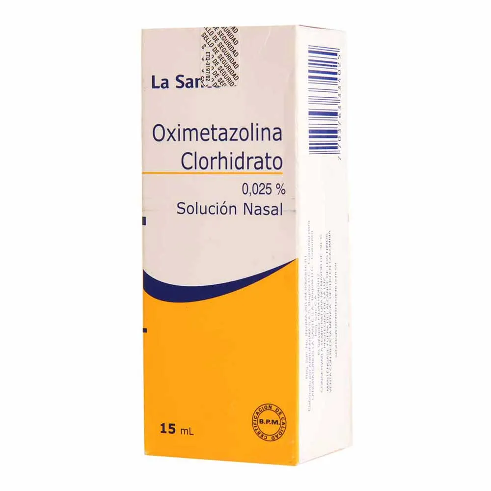 Oximetazolina Clorhidrato La Santé Solución Nasal 15 ML