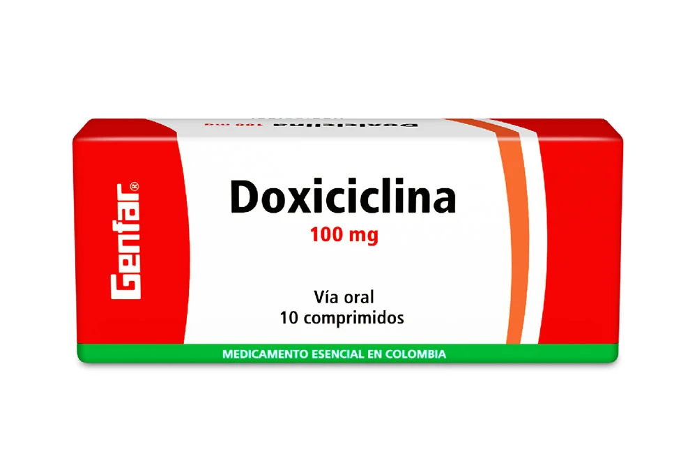 Doxiciclina 100 Mg Caja Con 10 Comprimidos