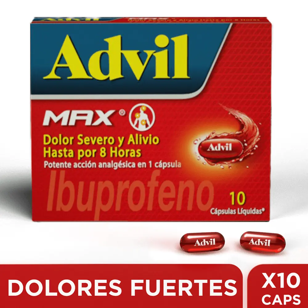 ADVIL MAX X 10 CAPSULAS