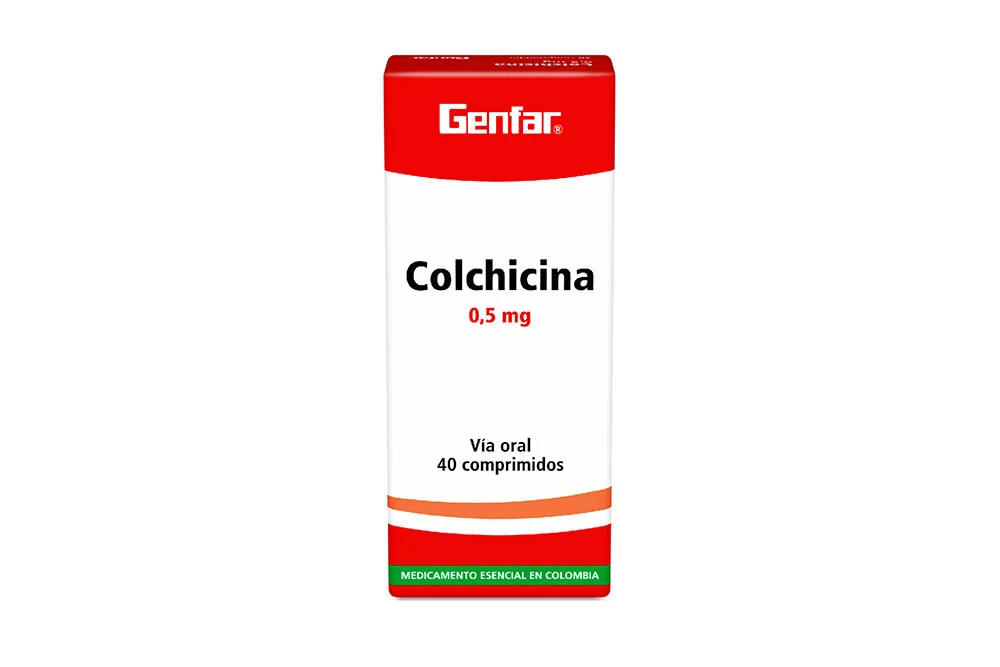 Colchicina Genfar 0.5 Mg Caja X 40 Comprimidos