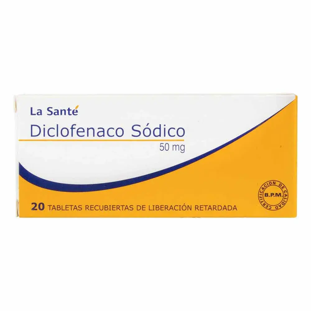 Diclofenaco 50 Mg Mk Caja X 20 Tabletas