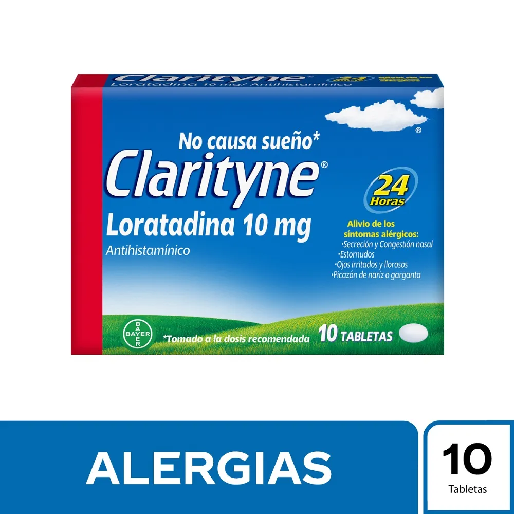 CLARITYNE LORATADINA 10 MG X 10 TABLETAS