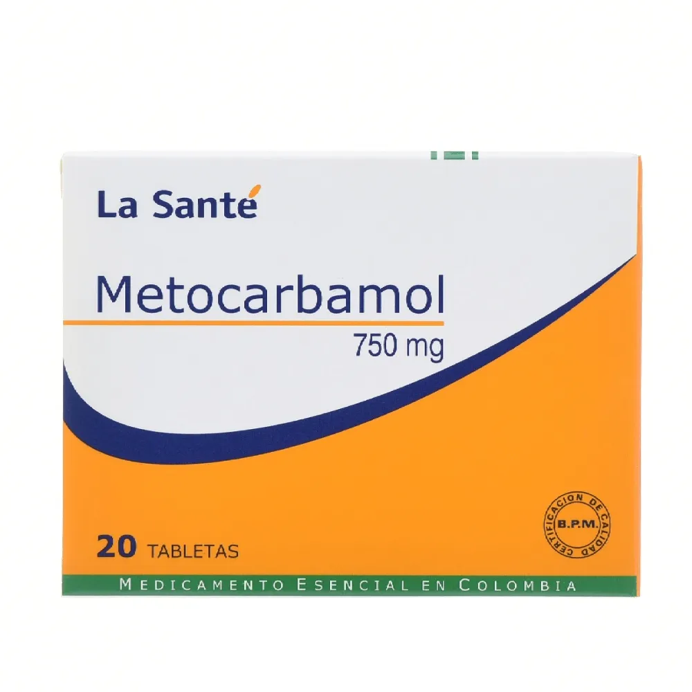 METOCARBAMOL 750 MG X 20 TAB X