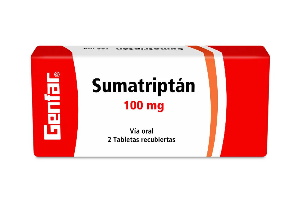 Sumatriptán Tabletas Recubiertas 100Mg Caja X 2