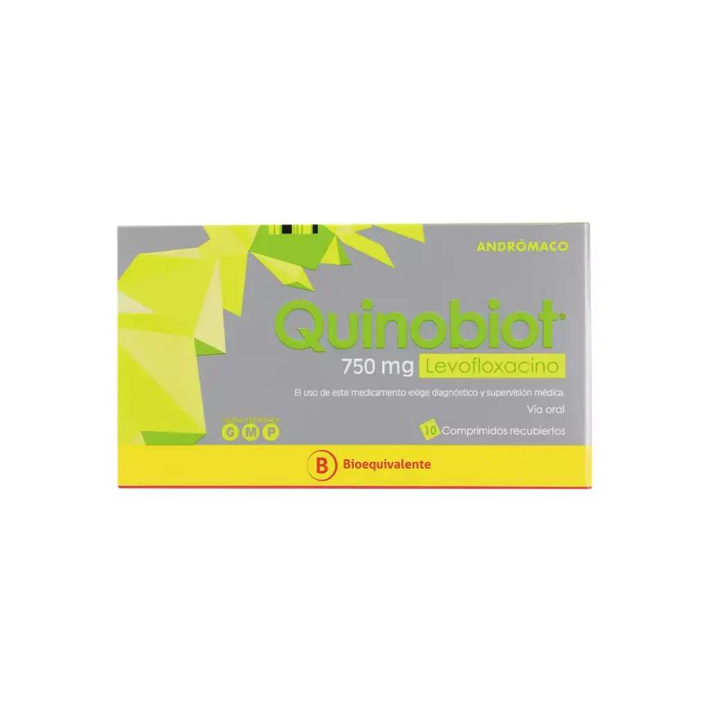 Quinobiot Levofloxacina 750 mg 10 Comprimidos