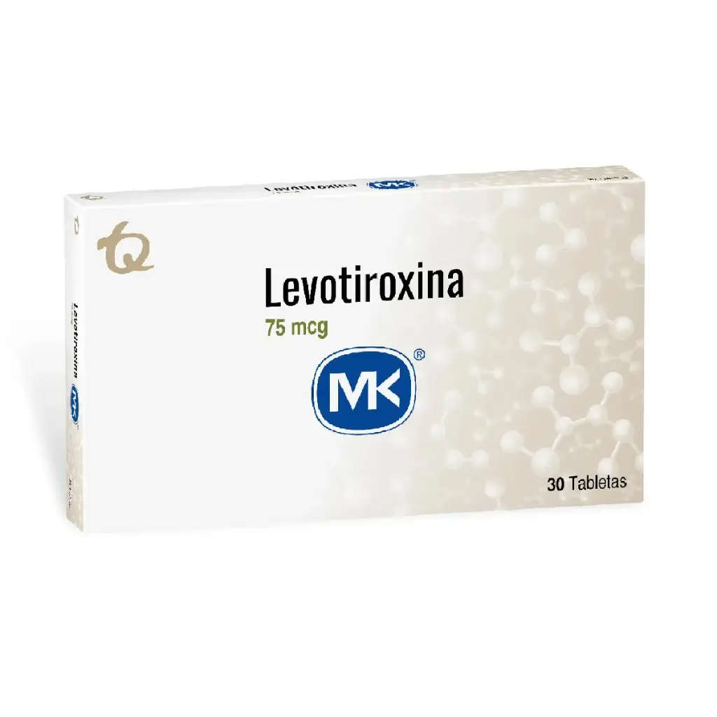 Levotiroxina 75Mcg Tabletas Caja X 30 Tabletas Mk