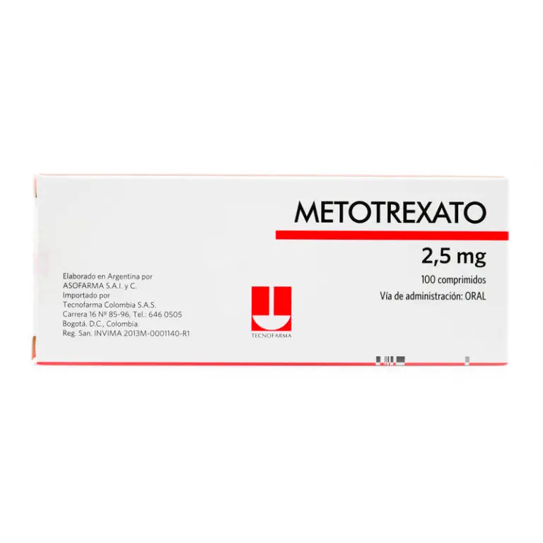 METOTREXATO 2.5 MG 100 COMPRIMIDOS TECNOFARMA