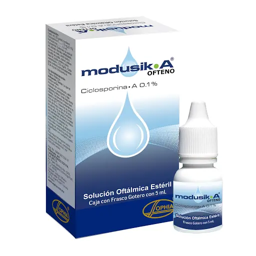 Modusik A Ofteno Ciclosporina 0.1% Sophia Frasco X 5 Ml