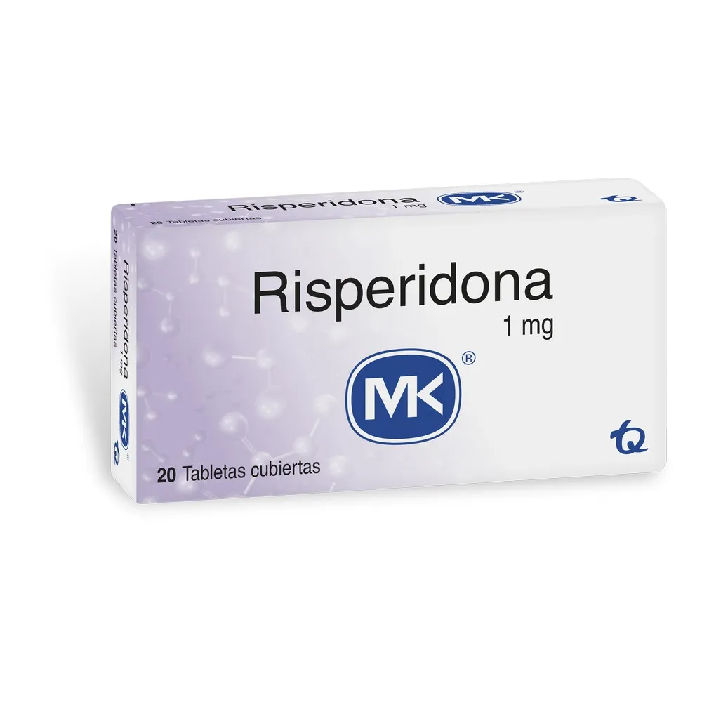 Risperidona 1 Mg MK X20 Tabletas
