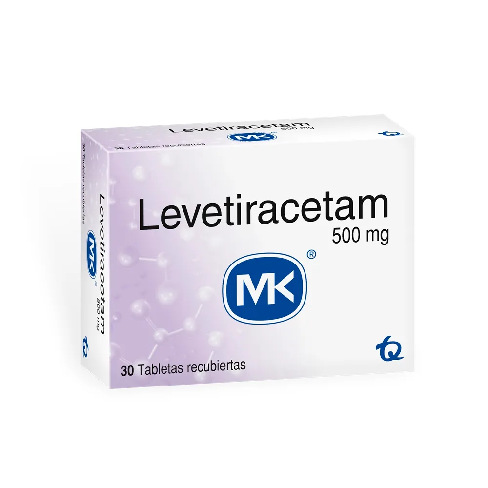 Levetiracetam 500 Mg Caja Con 30 Tabletas MK