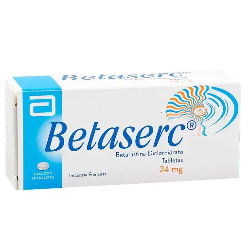 Betaserc 24 Mg Tableta
CAJA X 20 TAB