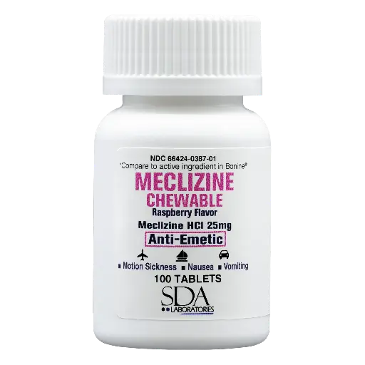 MECLIZINE 25 MG X 100 TABLETAS