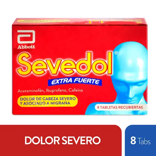 Sevedol Extra Fuerte Caja X 8 Tabletas