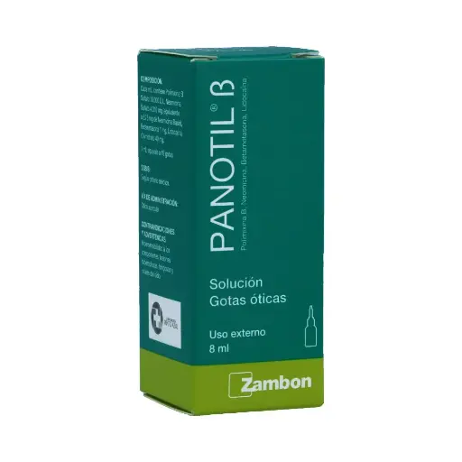 Panotil Beta Solución Gotas Ótica 10000Ui+3.75Mg+1Mg+40Mg Frasco X 8mL