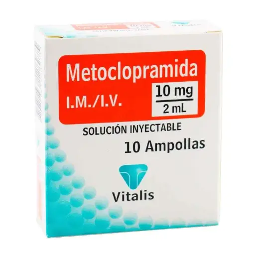 METOCLOPRAMIDA 10MG / 2ML AMPOLLAS X2
