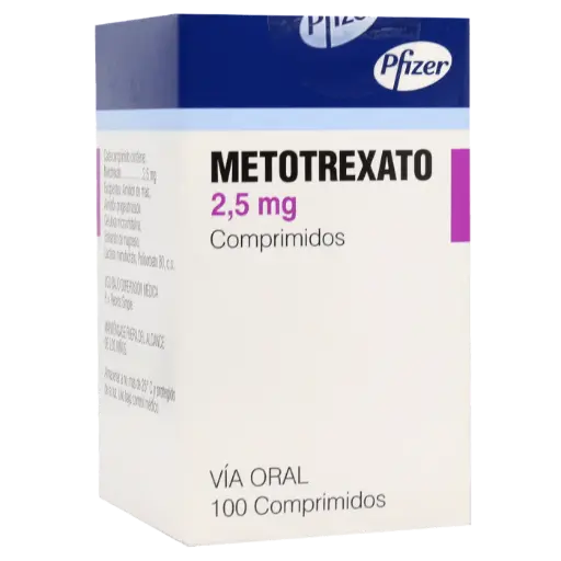 METOTREXATO 2,5 MG COMPRIMIDOS CAJA X 100