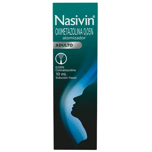 OXIMETAZOLINA 0,05% (NASIVIN) ATOMIZADOR POR 10 ML