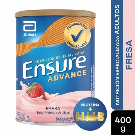 Ensure Advance Fresa Polvo X 850 Gr