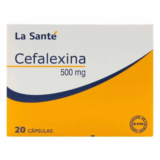 CEFALEXINA 500MG LA SANTE X 20 CAPSULAS