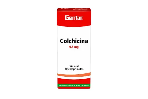 Colchicina Genfar 0.5 Mg Caja X 40 Comprimidos