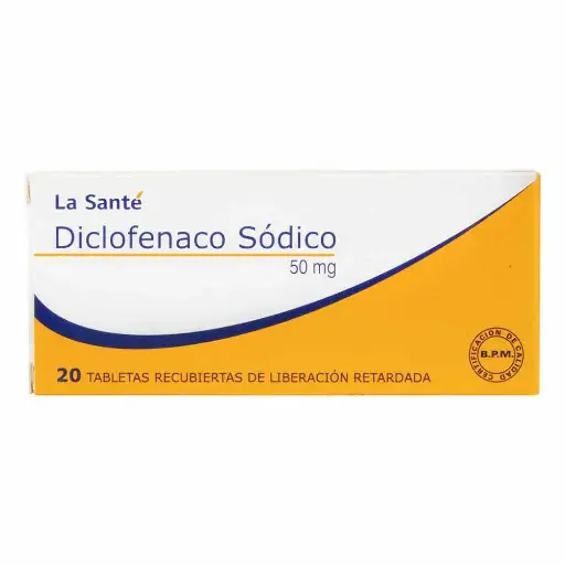 Diclofenaco 50 Mg Mk Caja X 20 Tabletas