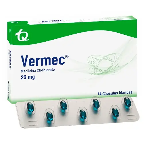 VERMEC 25MG X 14 CAPSULAS BLANDAS