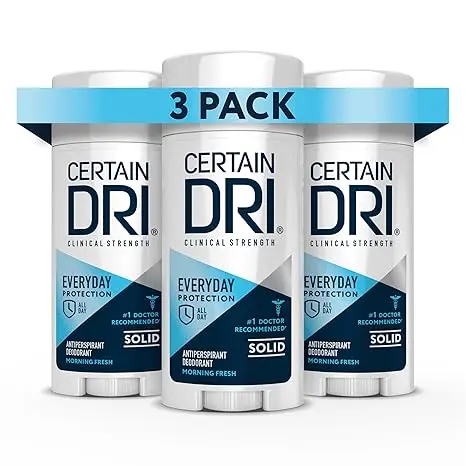 Certain Dri - Desodorante clínico antitranspirante fuerte para uso diario