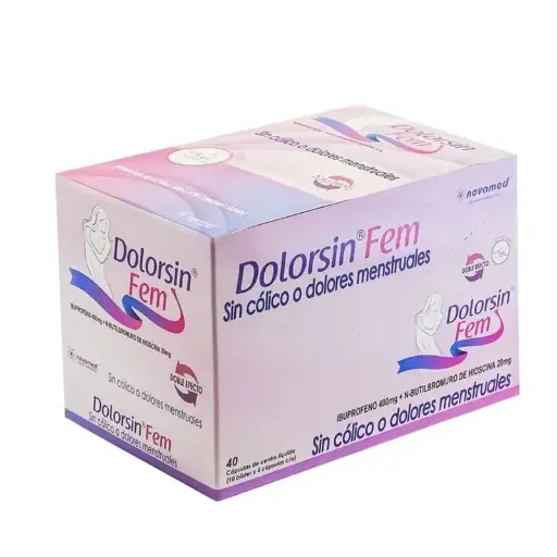 DOLORSIN FEM DISPLAY X 10 BLISTER DE 4 CAPSULAS C/U