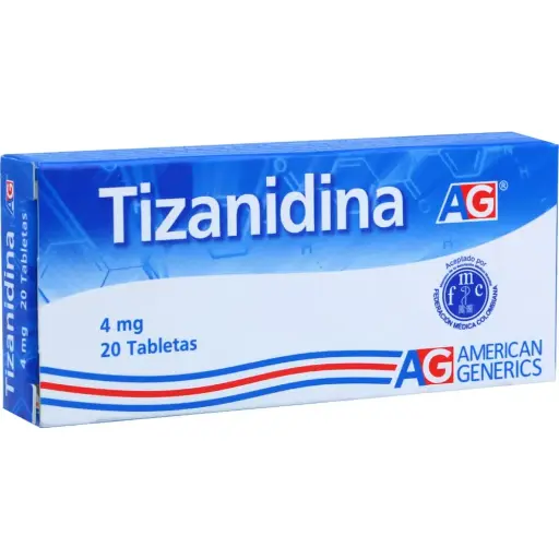 AG TIZANIDINA 4 MG x 20 tab