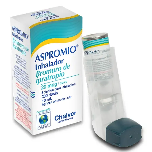 Aspromio Ipratropio 0.4 Mg/ml Inhalador X 200 Dosis