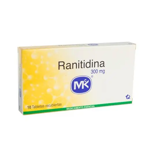 Ranitidina Mk 300 Mg Caja X 10 Tabletas