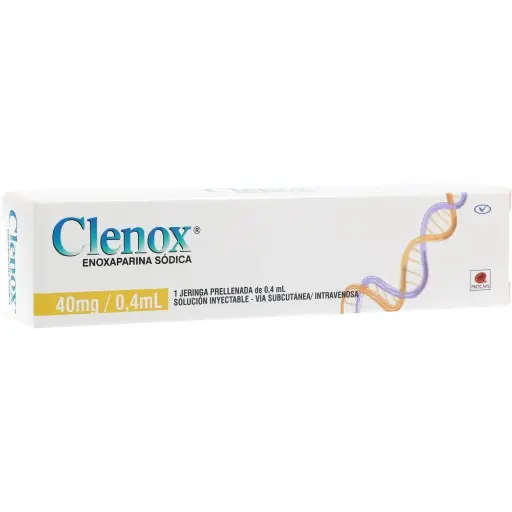 Clenox Jeringa Prellenada Solución Inyectable 40Mg/0.4mL Caja X 1