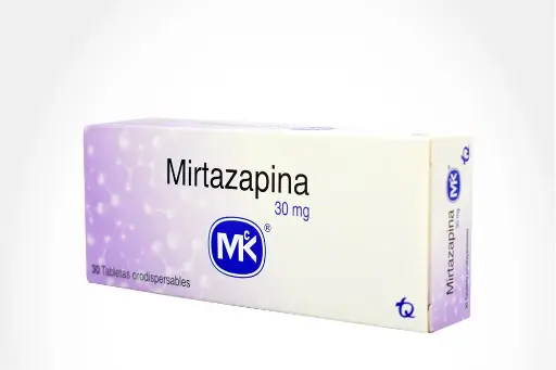 Mirtazapina Tabletas Orodispersable 30Mg Caja X 30