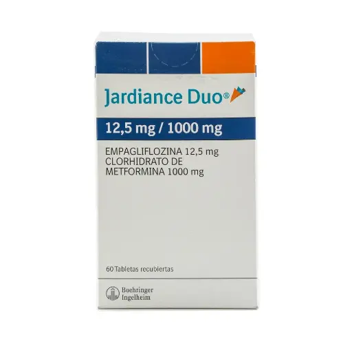 Jardiance Duo (12.5+1000)Mg Caja X 60 Tabletas Recubiertas