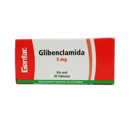 Glibenclamida Genfar 5Mg Caja X 30 Tabletas