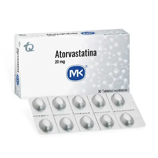 Atorvastatina Mk 20mg Caja X 30 Tabletas