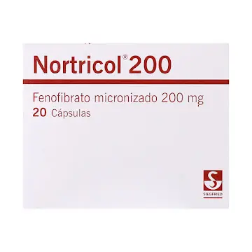 Nortricol Fenofibrato Micronizado 200 Mg Siegfried Caja X 20 Cápsulas