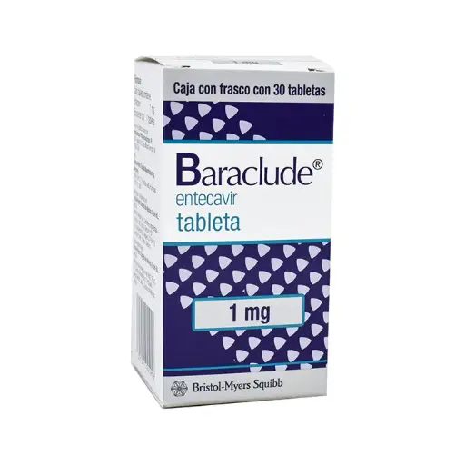 ENTECAVIR 1 MG X 30 TABLETAS ( BARACLUDE)
