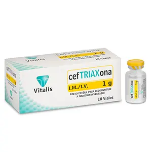 CEFTRIAXONA 1 G AMPOLLA VIAL VITALIS