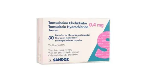 TAMSULOSINA 0.4 MG X 30 CAPSULAS SANDOZ