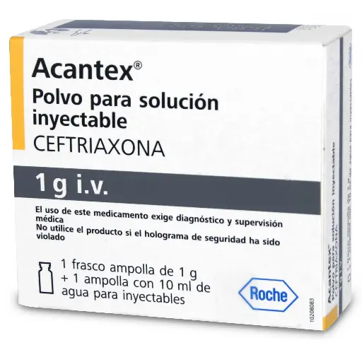 Acantex Ceftriaxona 1 gr 1 Ampolla Intravenosa