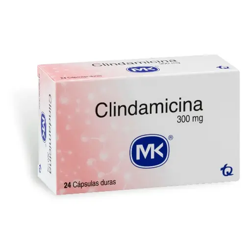 Clindamicina Mk 300mg Cápsulas Caja X24cápsula