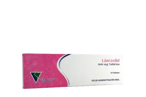 Linezolid 600 mg Caja Con 10 Tabletas