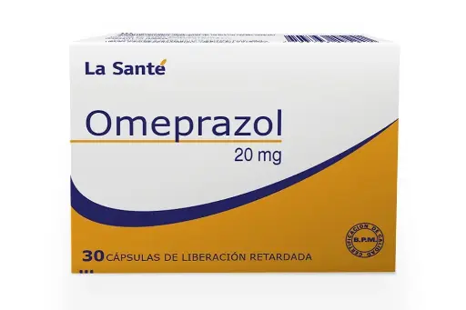 Omeprazol 20 Mg Caja Con 30 Cápsulas