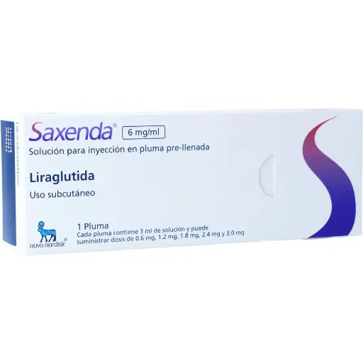 Saxenda 6Mg/mL Solución Inyectable Caja X 1 Jeringa Prellenada