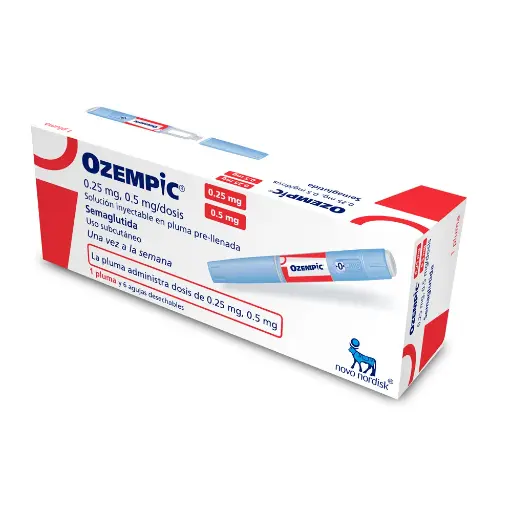 Ozempic 1 mg/dosis - Solución Inyectable 0.25 mg / 0.5 ml
