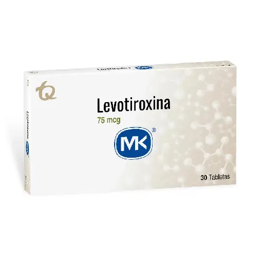 Levotiroxina 75Mcg Tabletas Caja X 30 Tabletas Mk