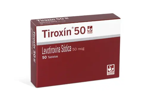 Tiroxín 50Mcg Caja X 50 Tabletas