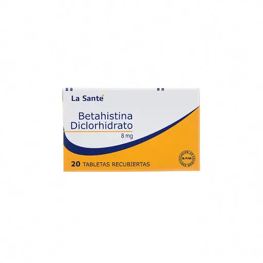Betahistina Diclorhidrato 8 Mg La Santé Caja X 20 Tabletas